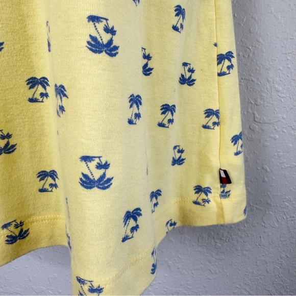 Tommy Hilfiger sleepwear yellow palm tree jersey sleeveless nightgown dress S - Picture 4 of 10